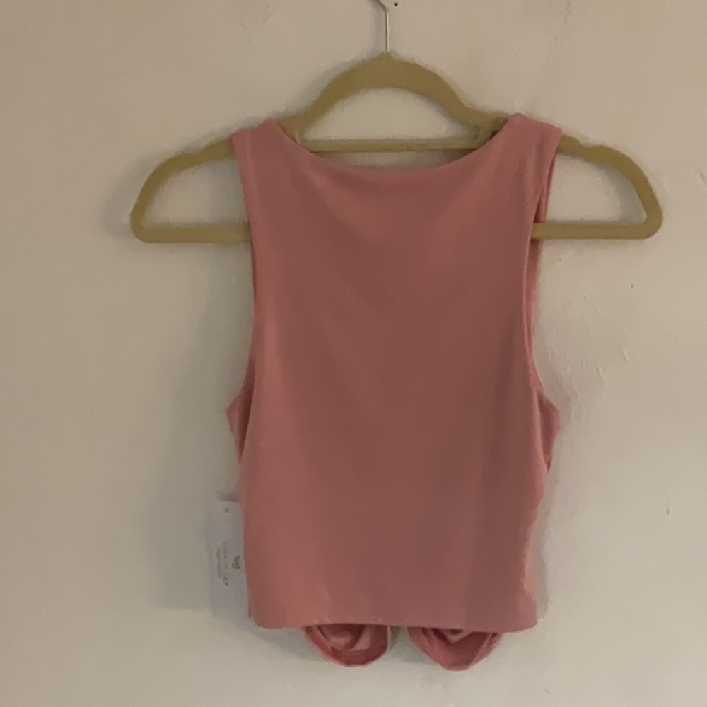 Pink Ruched Tank Top - Picture 2 of 6